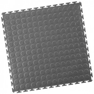 Industrievloer pvc kliktegel 7 mm donkergrijs